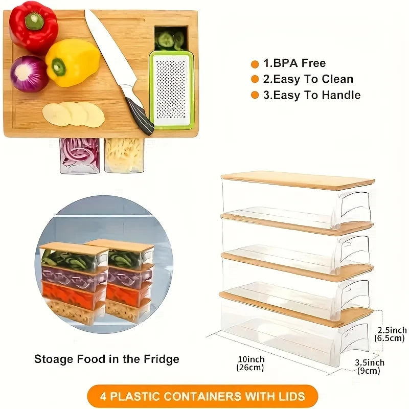 Bamboo Cutting Board Set